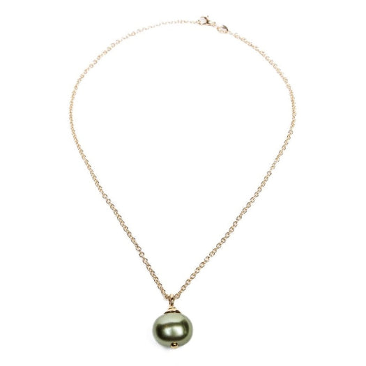 Lily Pad Pearl Pendant