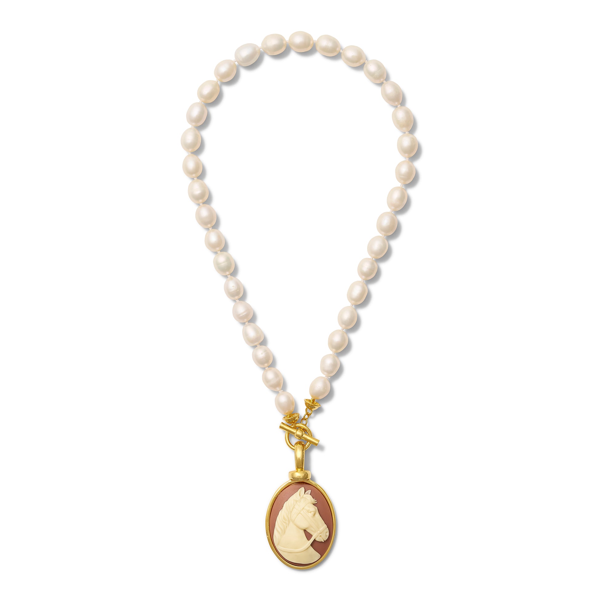 Grande Cameo Pearls Necklace