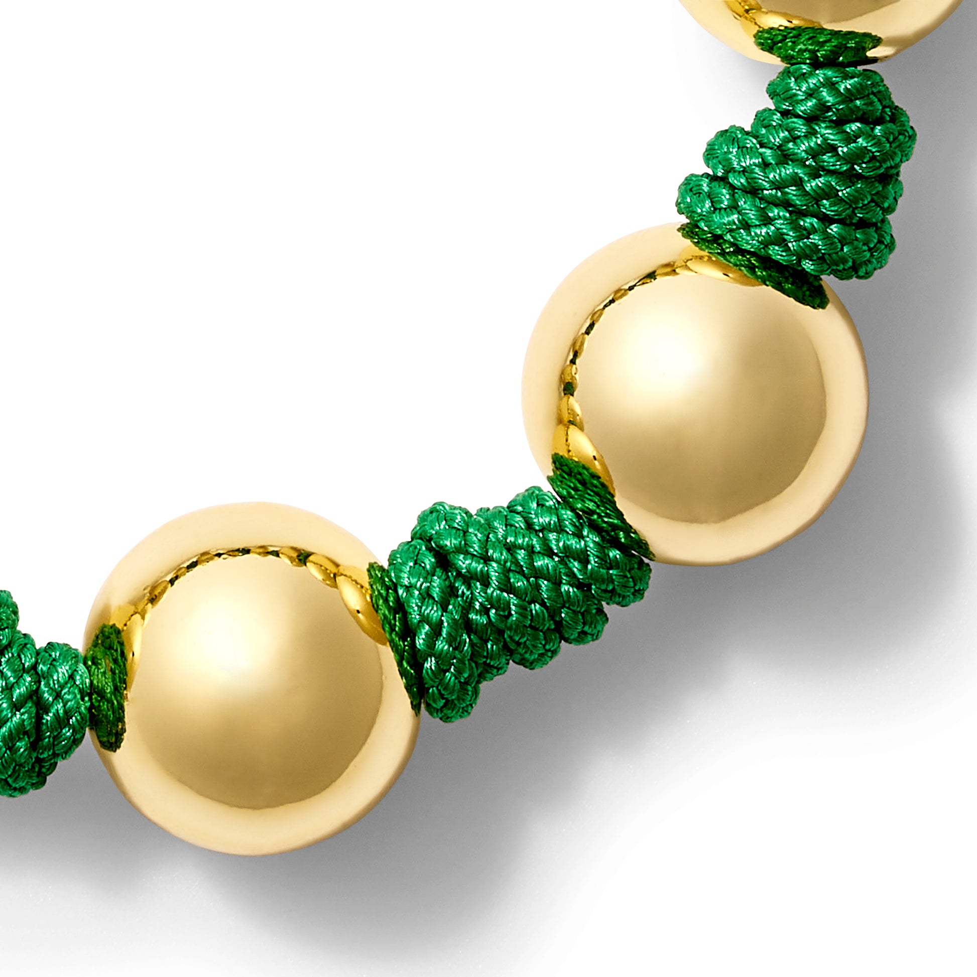 The Gold Ball + Pearl Knotting Bracelet