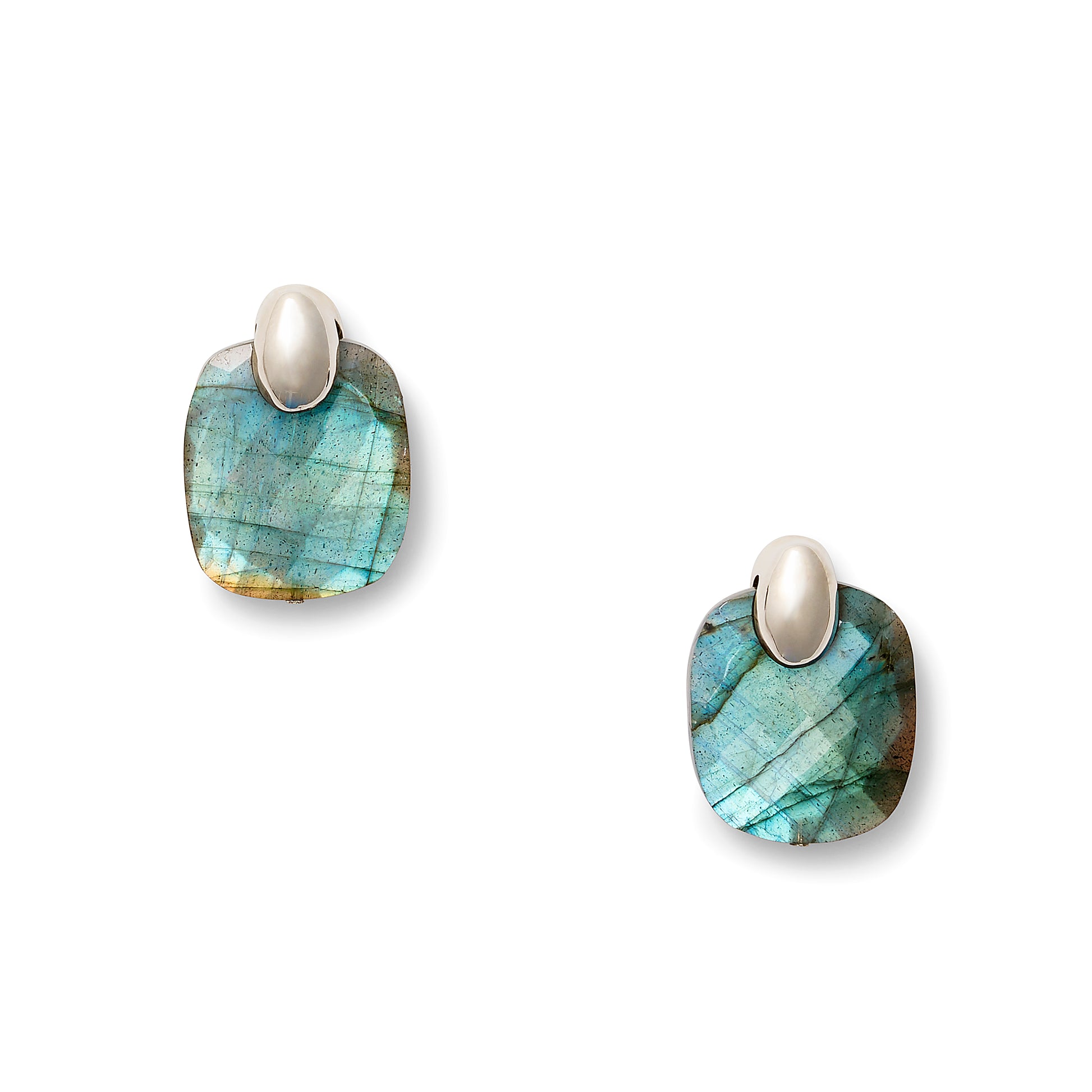 Labradorite + Sterling Silver Palazzo Earring
