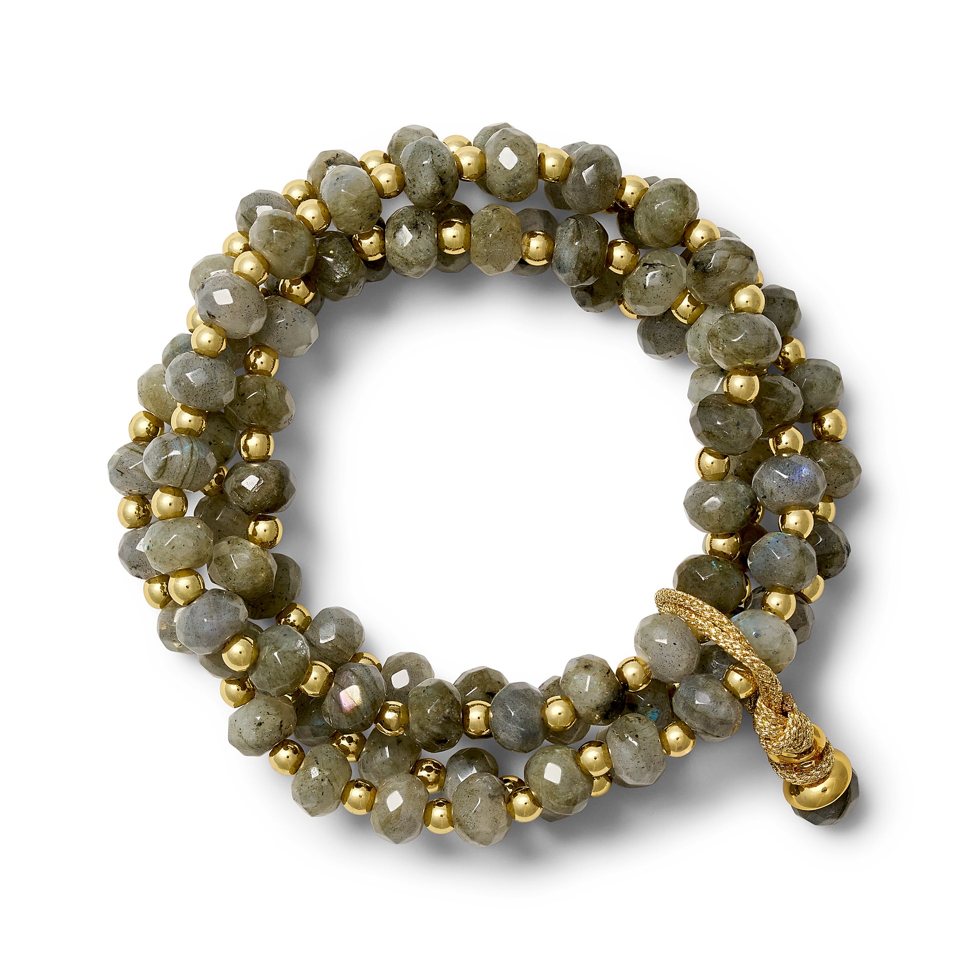 Labradorite + Gold Sally Stack Set