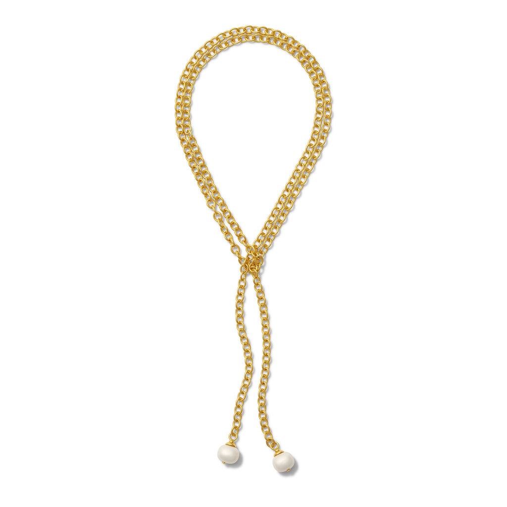 Essential Pebble Pearl Lariat