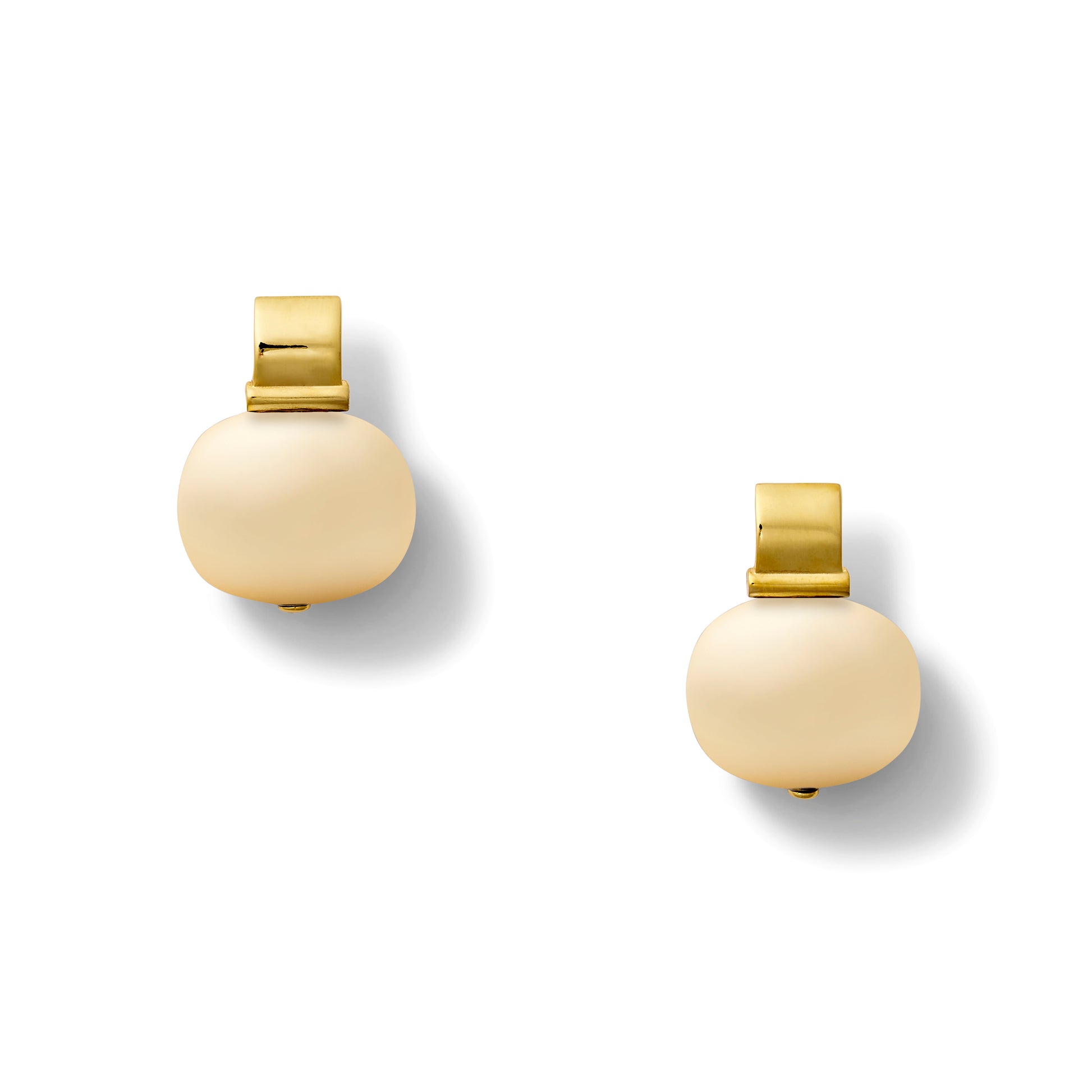 Elegant + Statement Making Pebble Pearl Post-Large