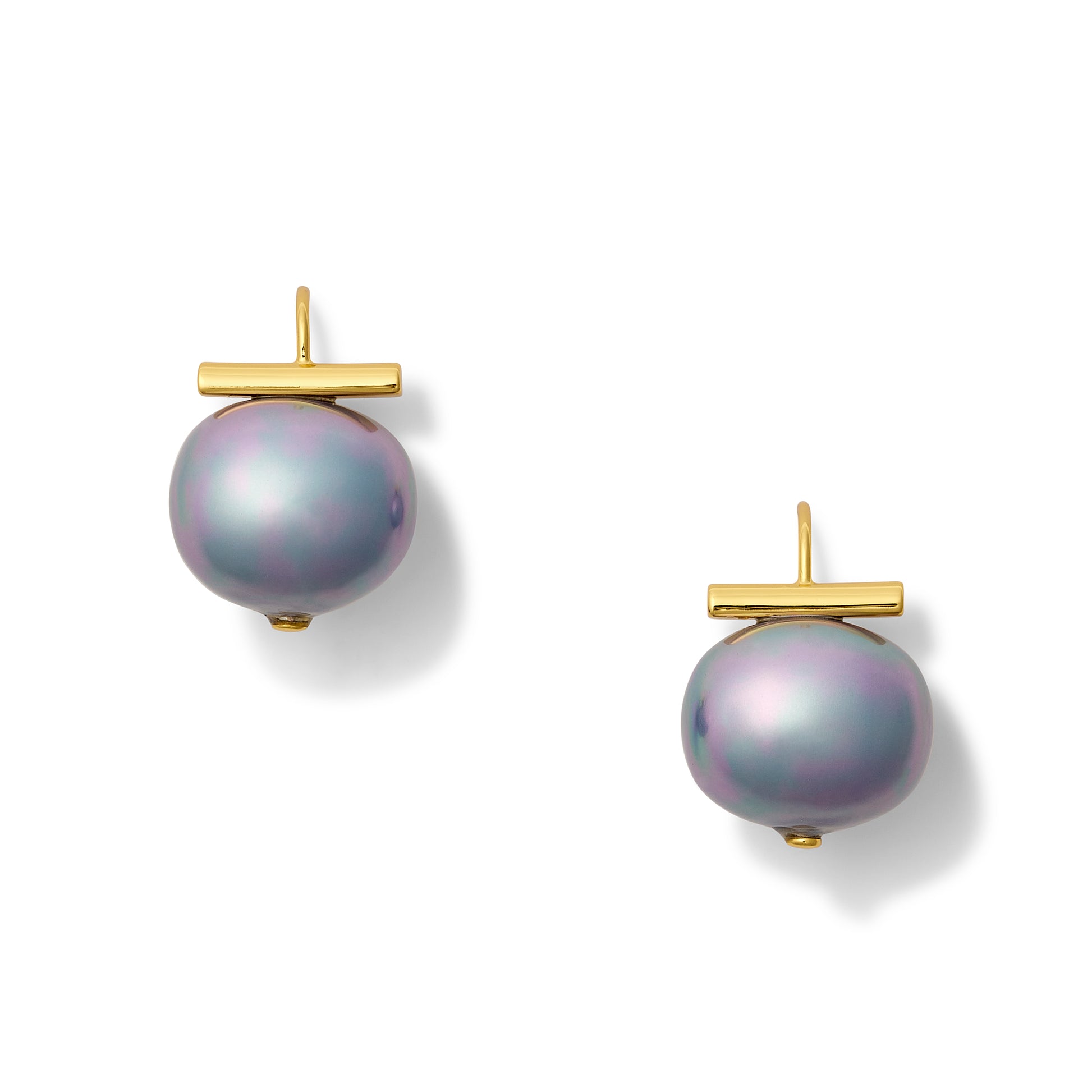 Statement Making Iris Pebble Pearl Earring ~ Large