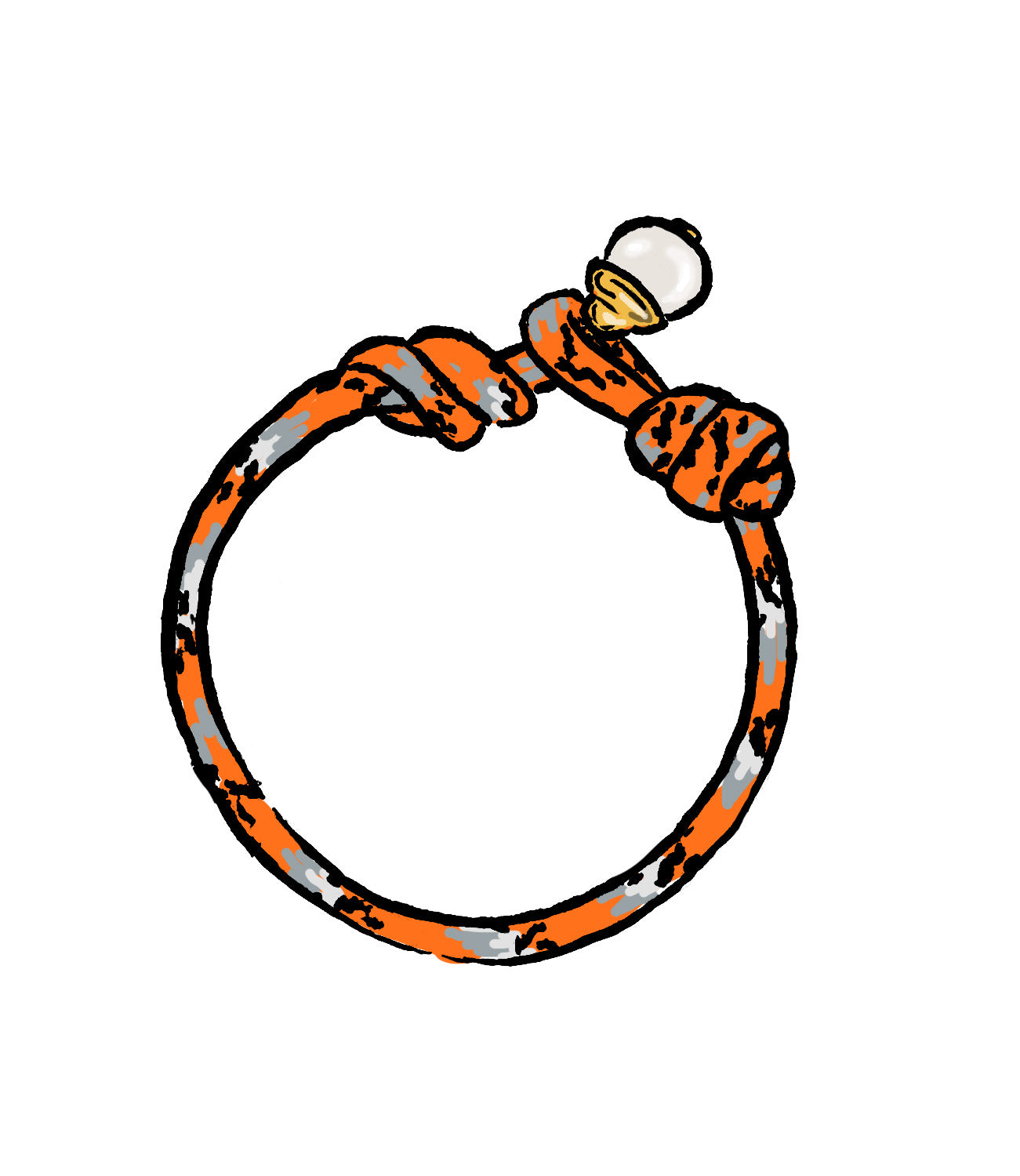 The Paracord + Pearl Bracelet