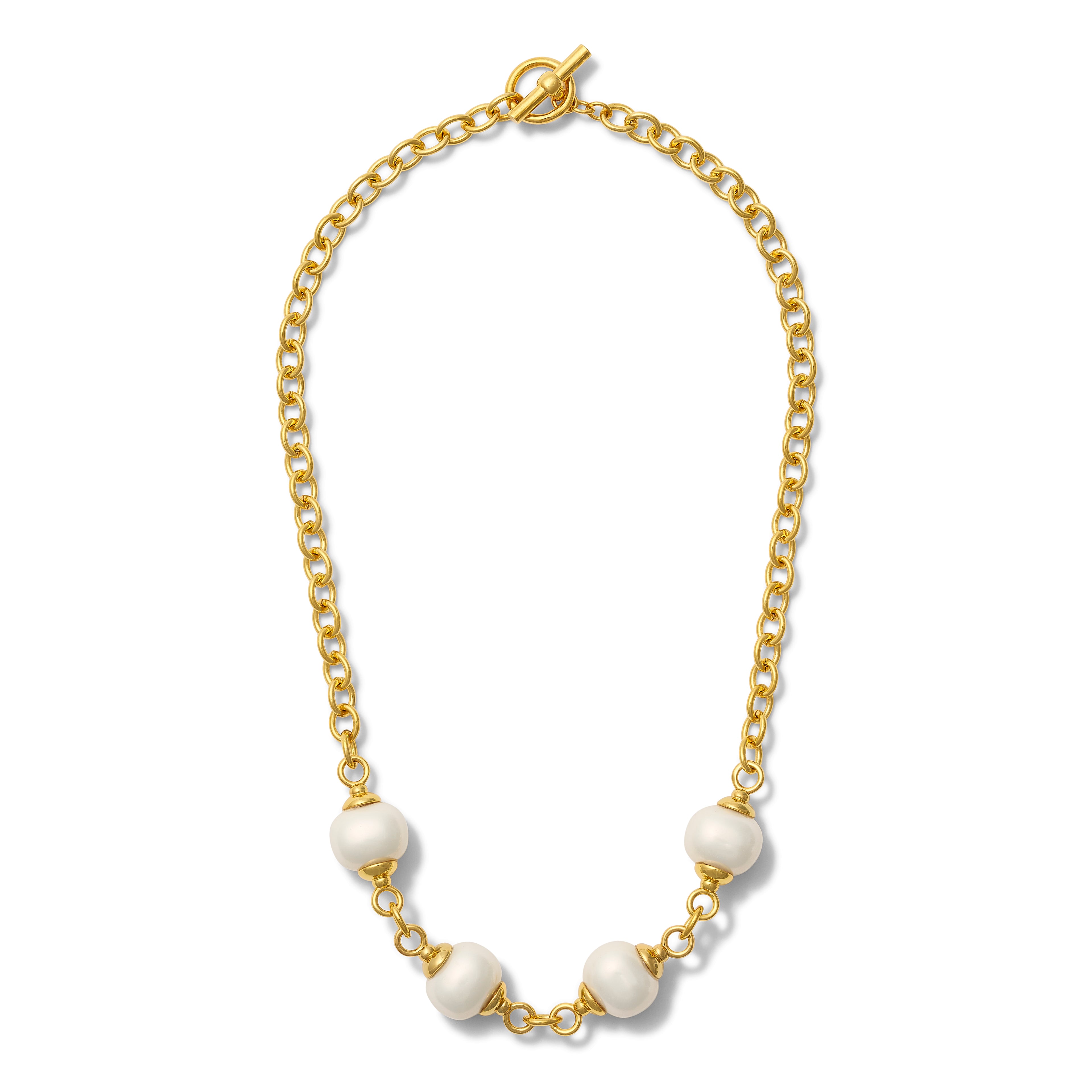 Essential Pebble Pearl Quartet Necklace