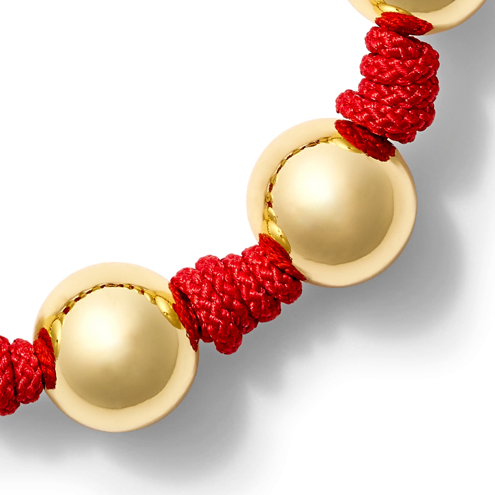 The Gold Ball + Pearl Knotting Bracelet