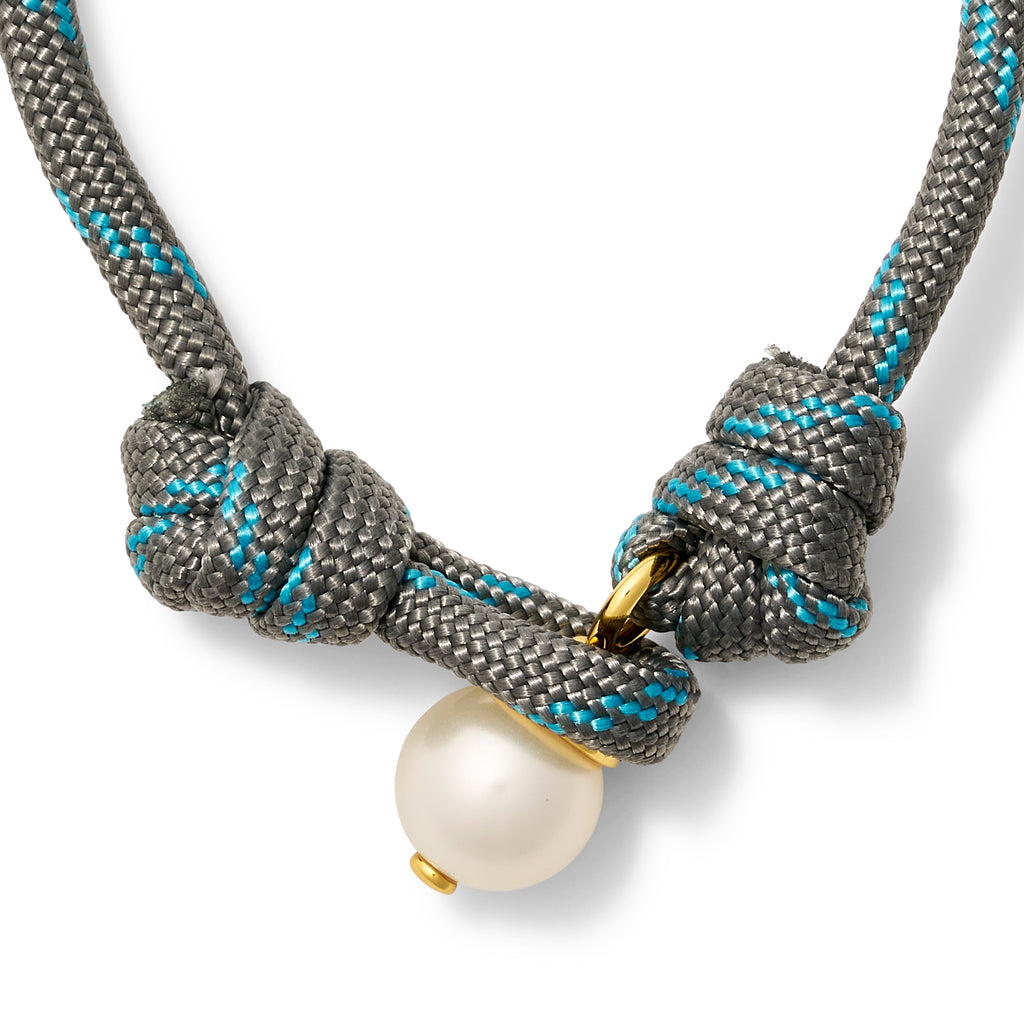 The Paracord + Pebble Pearl Pendant