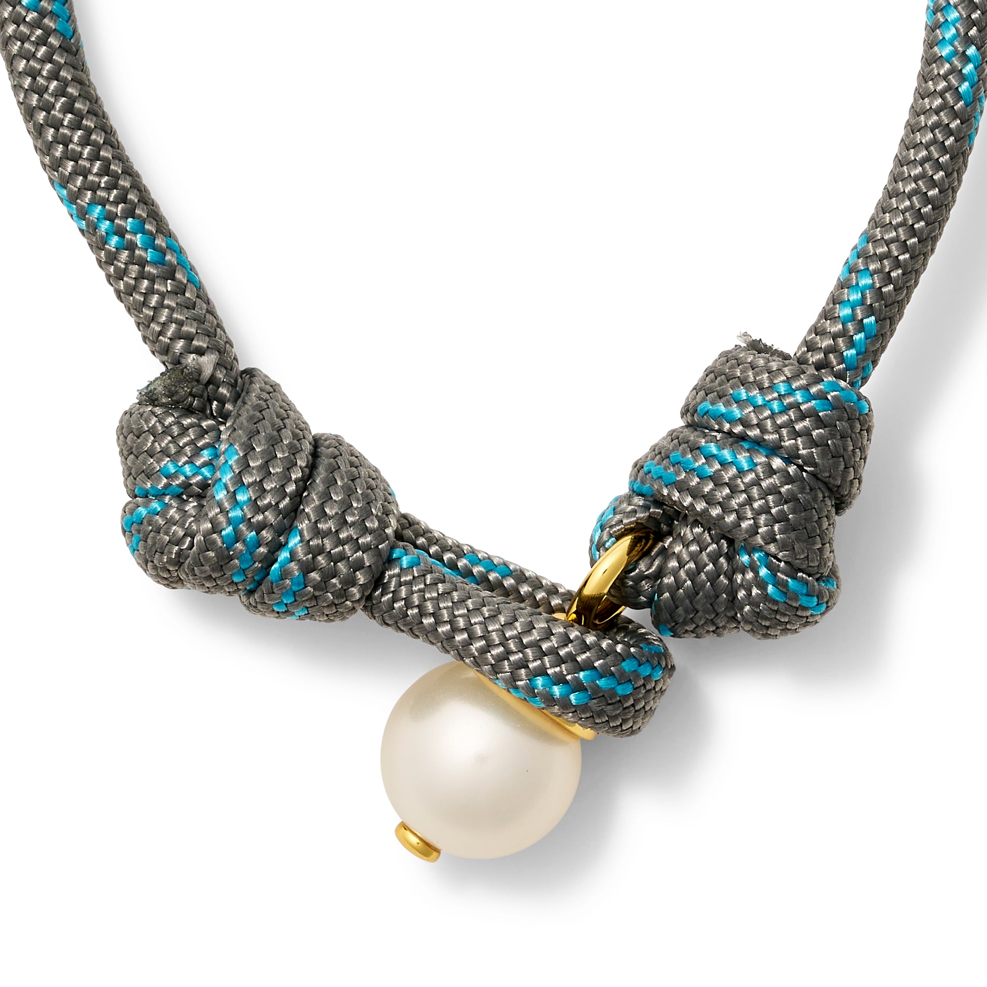 The Paracord + Pebble Pearl Pendant