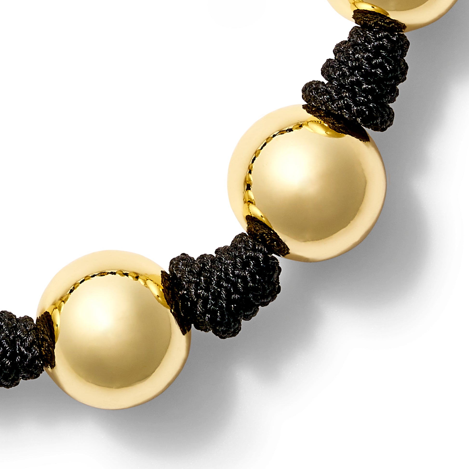 The Gold Ball + Pearl Knotting Bracelet