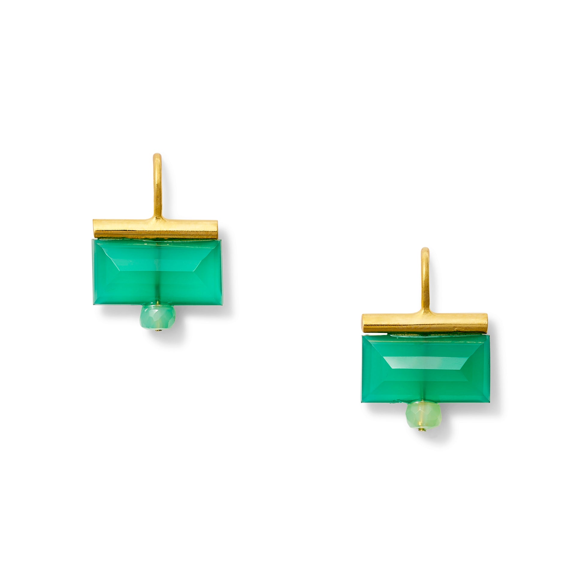 Chrysoprase Verde Earrings