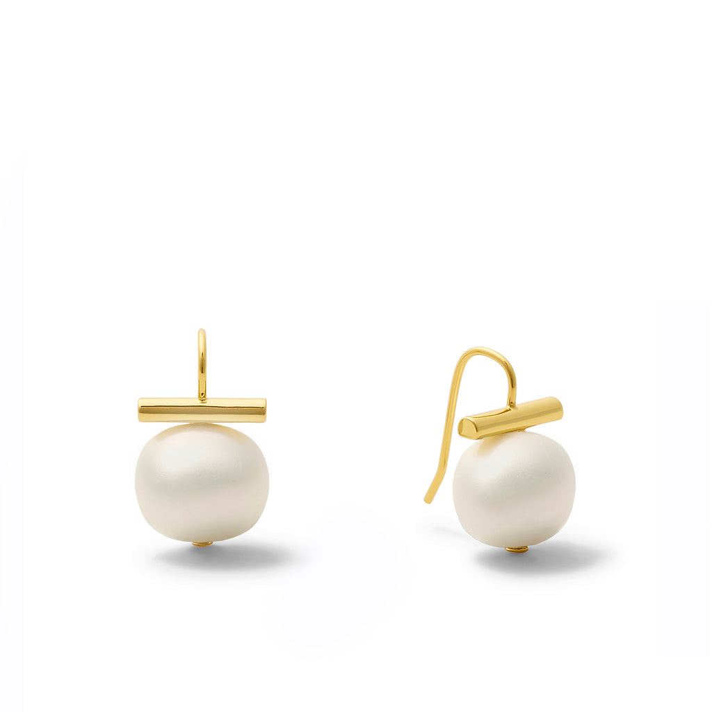 Classic Forever Fave Pebble Pearl Earrings ~ Medium