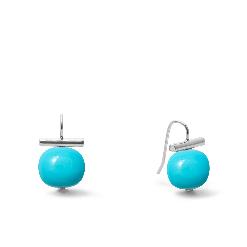 Classic Forever Fave Pebble Pearl Earrings ~ Medium Sterling Silver