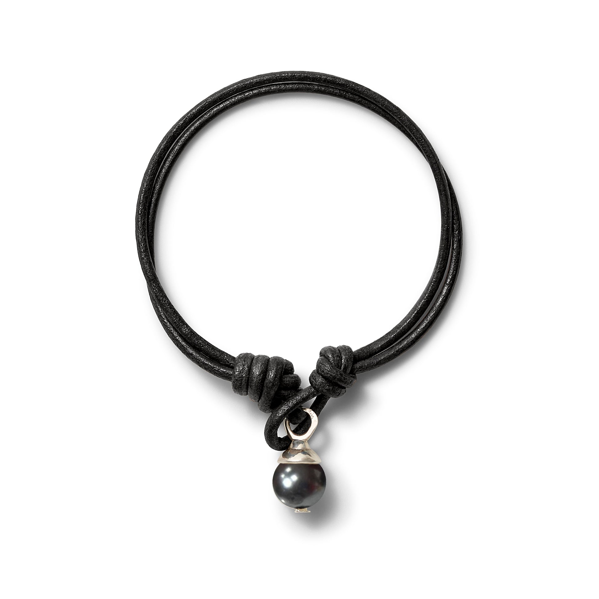 Teeny Sterling + Black Leather Trio