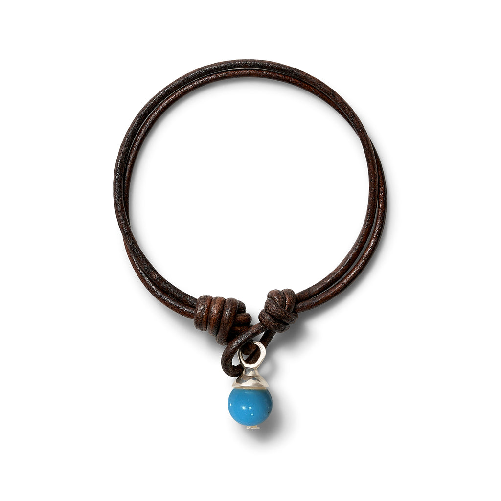 Teeny Sterling + Brown Leather Trio